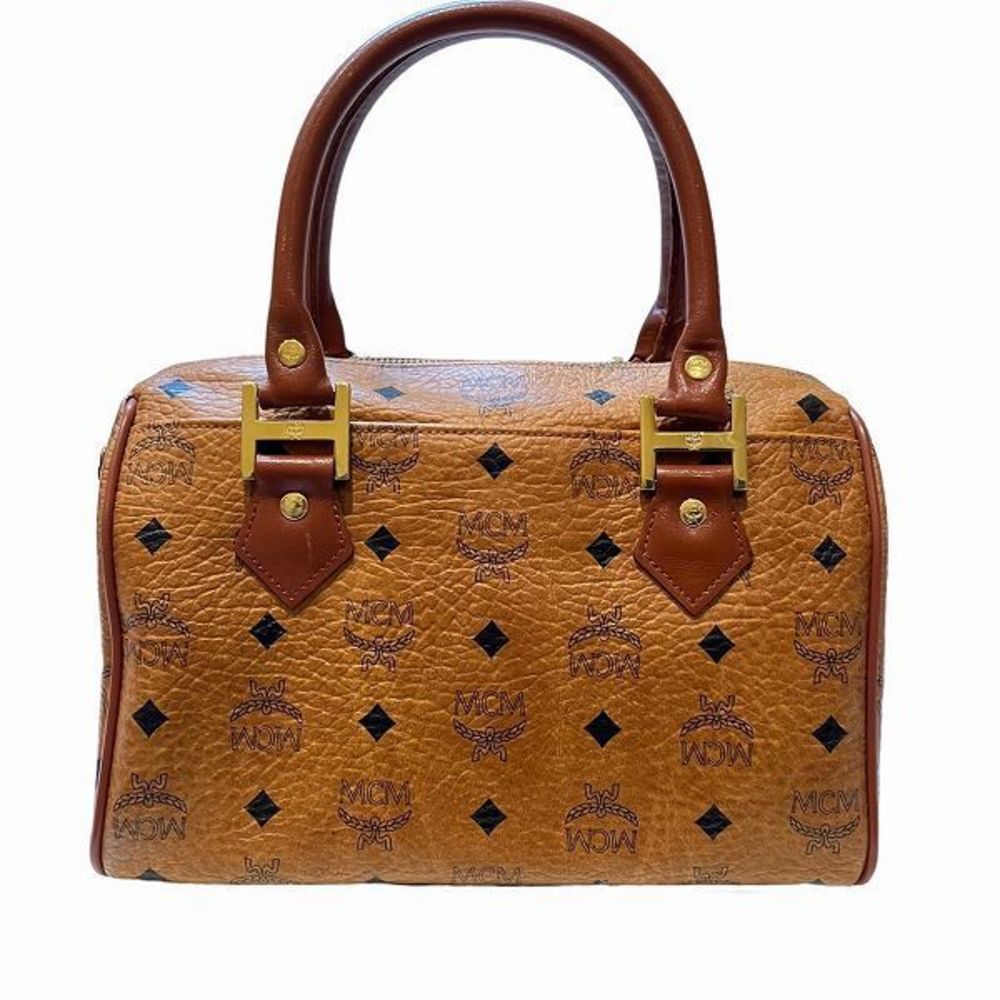 MCM Boston Bag Tan - Picture 2 of 9